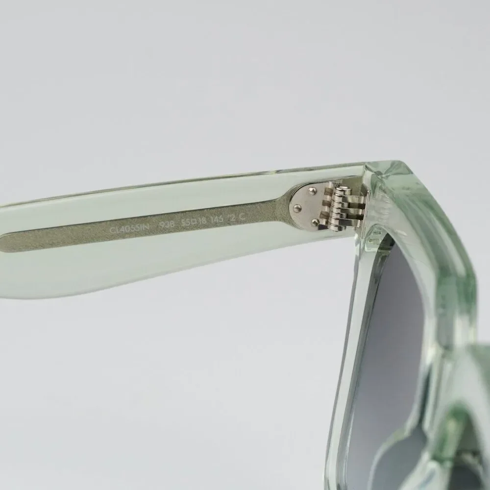 NEW Celine CL4055IN 93B Transparent Green Gradient Square Oversized Sunglasses